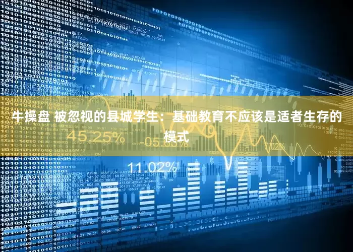 牛操盘 被忽视的县城学生：基础教育不应该是适者生存的模式